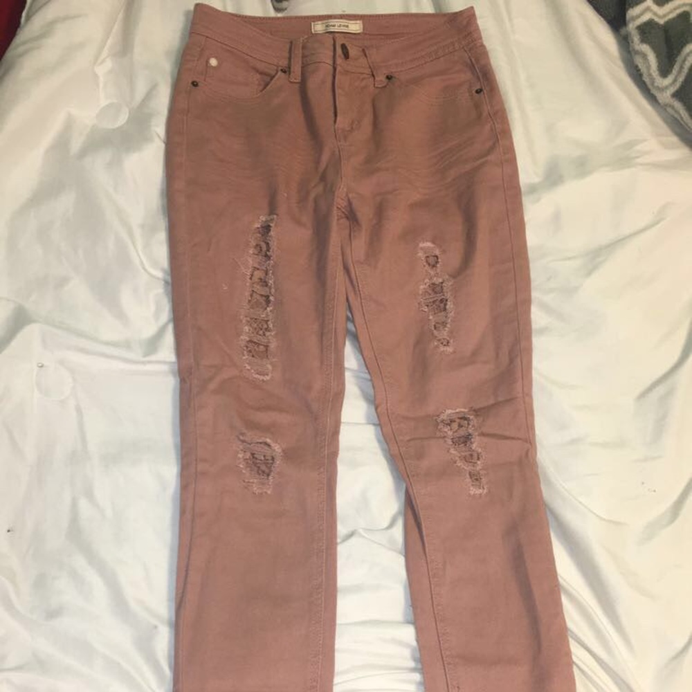 Adam Levine skinny jeans with holes
